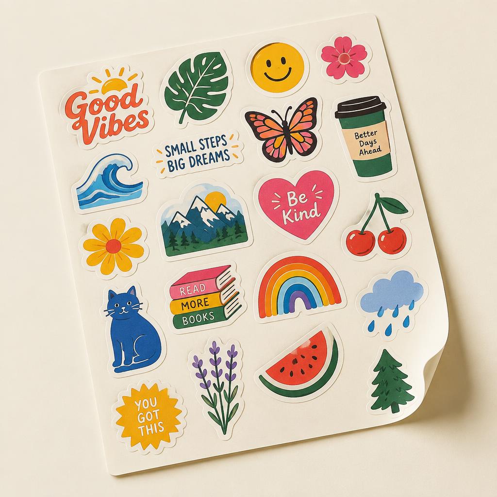 Eksempel på stickers